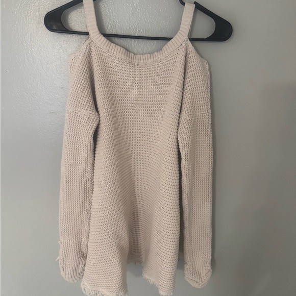 Free People Cold Shoulder Knit Sweater - Picture 3 of 7